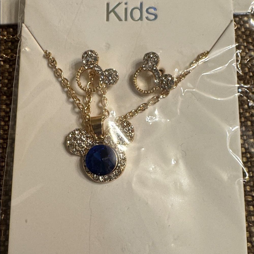 3246-Matt Fun Item- Kids Earrings and Necklace Set Price for 1 Set - Picture 3 of 6